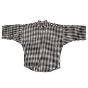 Vintage 80's Rare Gianni Versace Checkered Plaid Button Front Shirt - Men's M